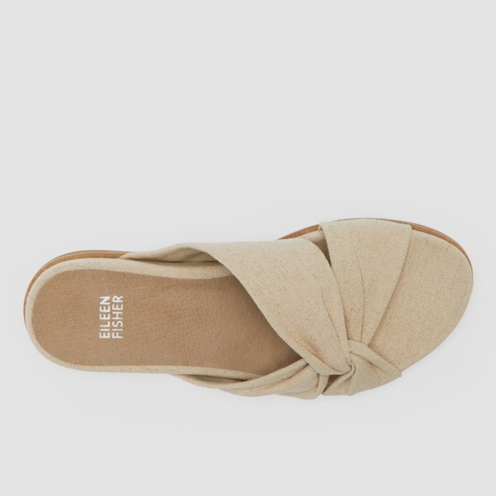 Eileen Fisher Women's Tan Slip-On Sandals
